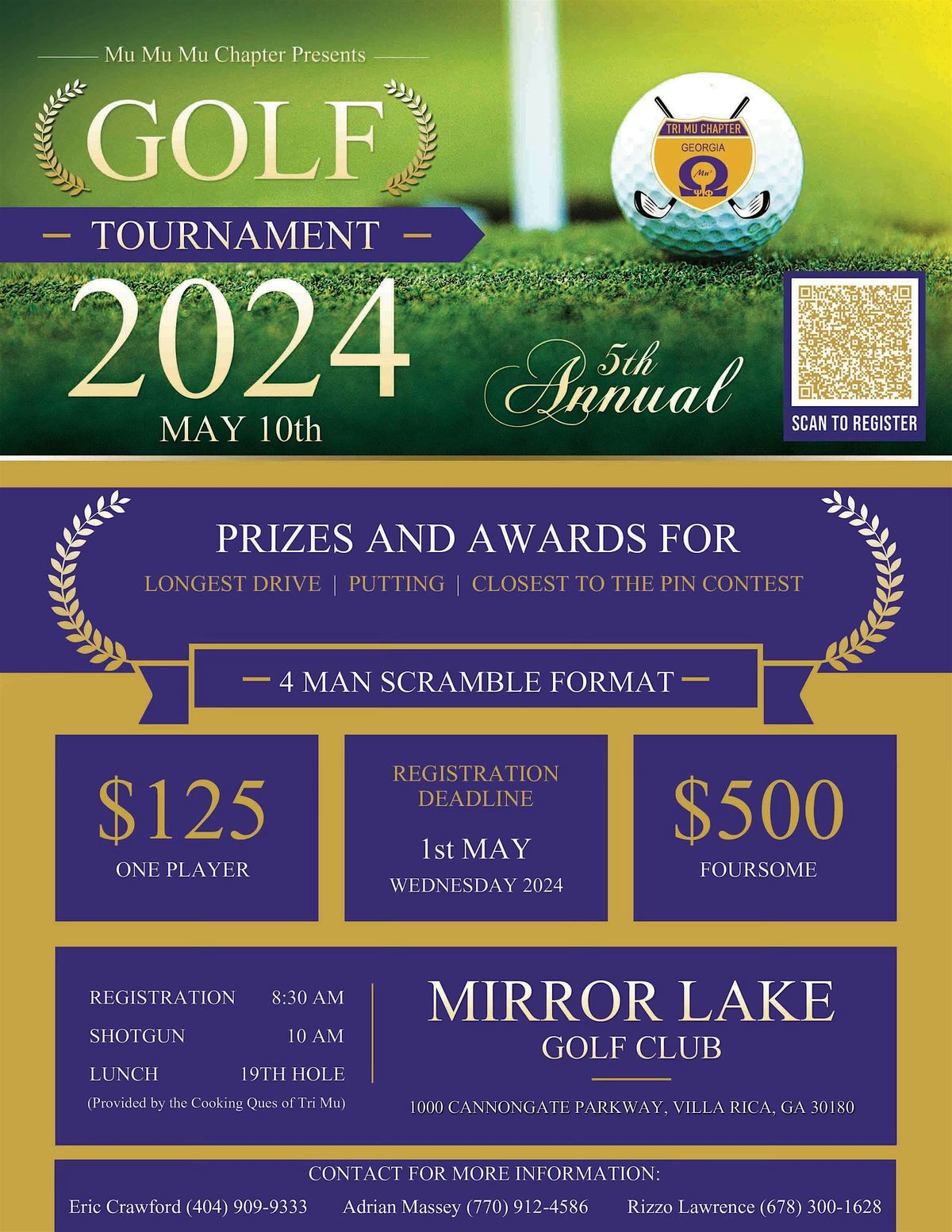 Mu Mu Mu Chapter of Omega Psi Phi  Charity Golf Tournament