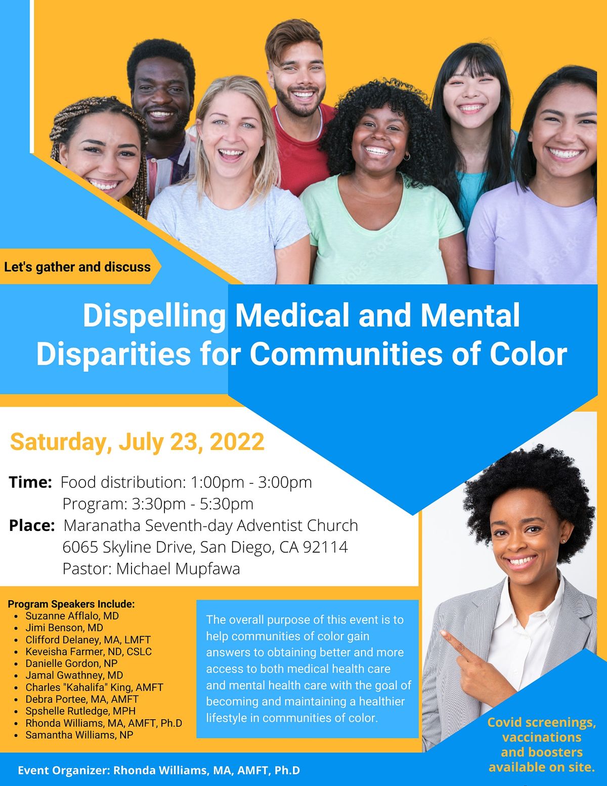 Dispelling Medical and Mental Health Disparities for Communities of Color
