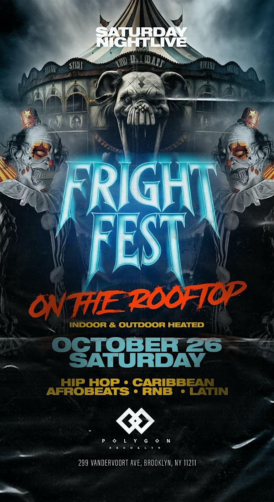 Fright Fest Halloween Costume Party @ Polygon BK Free entry w\/ RSVP