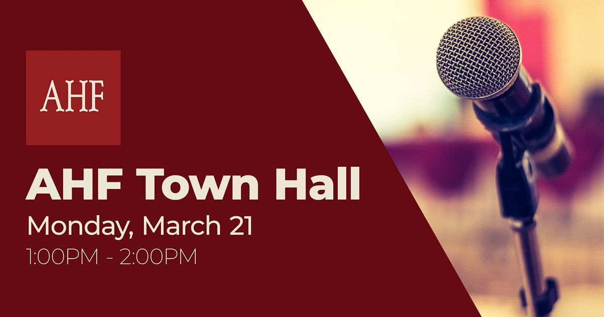 AHF Town Hall 2022, AHF Northpoint, Fort Lauderdale, 21 March 2022