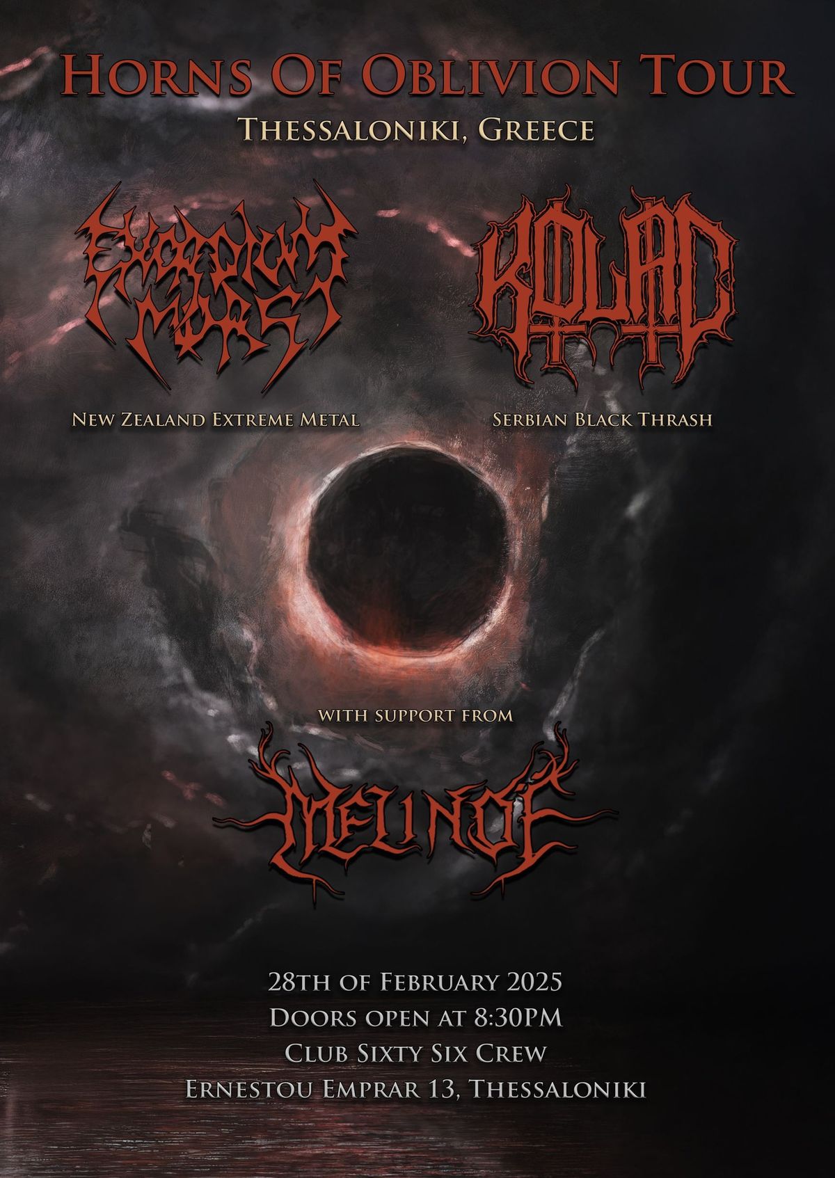 HORNS OF OBLIVION TOUR 