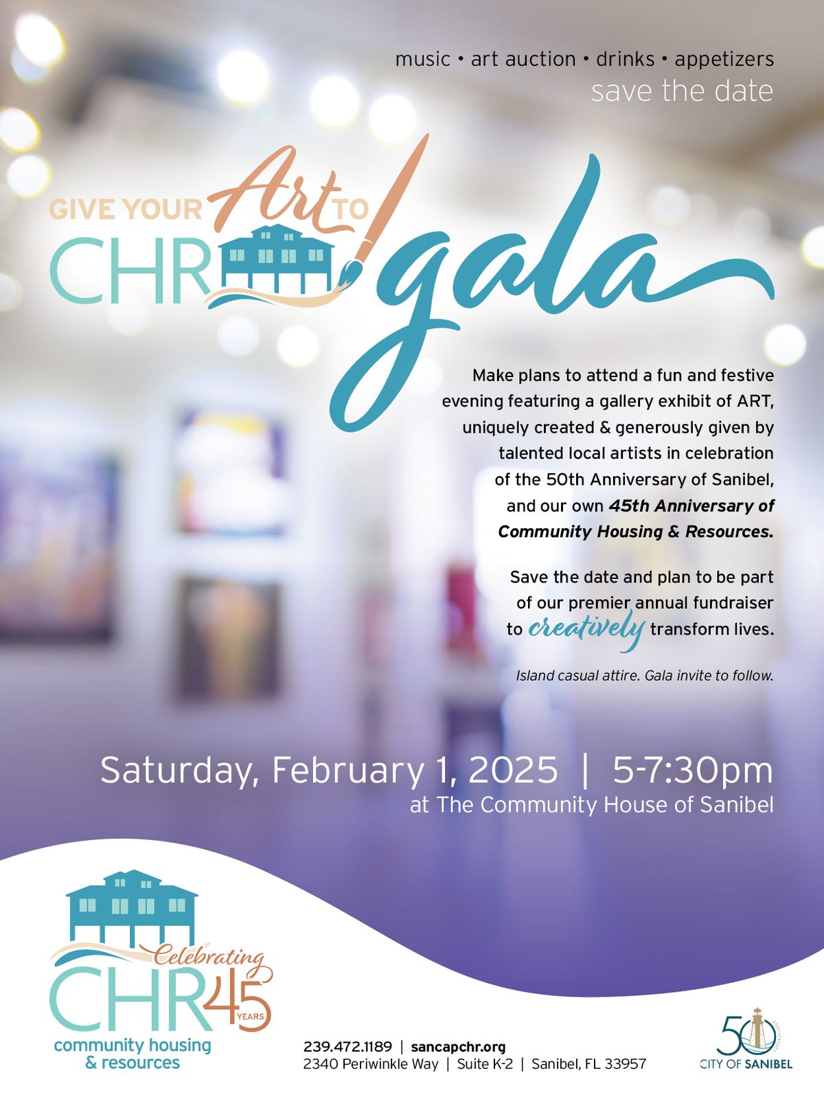 CHR's Give Your Art to CHR Gala