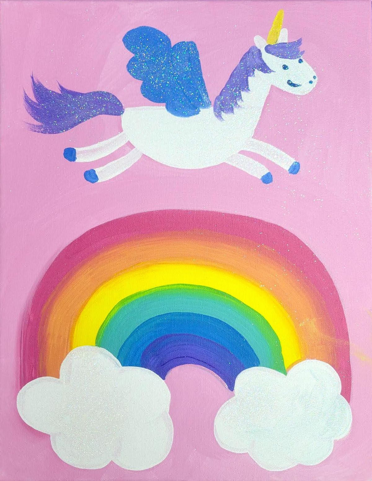 Creative Canvas for Kids - Rainbow Pegasus