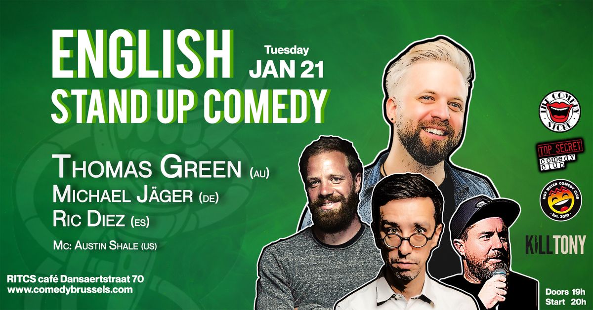 English Comedy at RITCS cafe Thomas Green - Michael J\u00e4ger