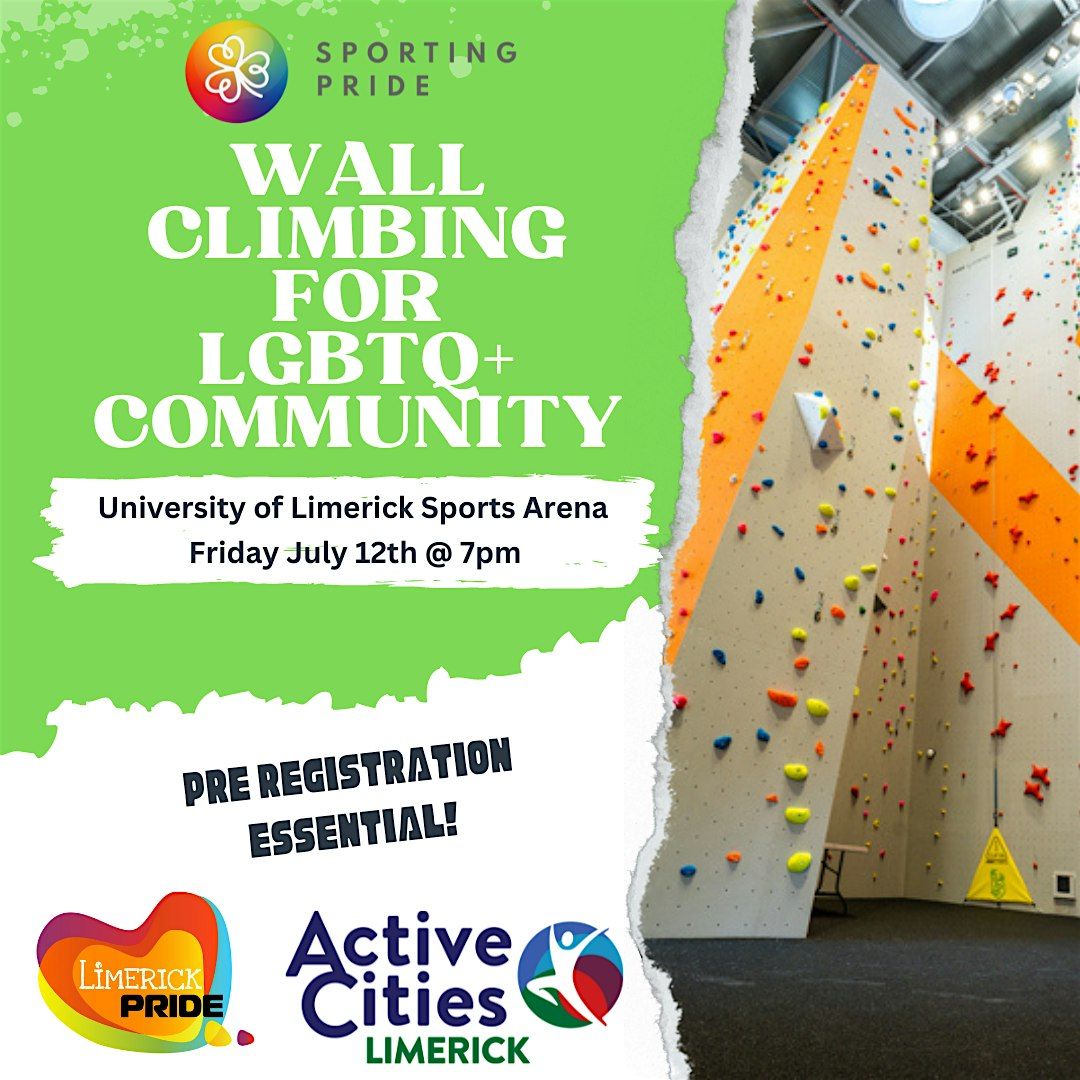Wall Climbing for LGBTQ+ Community - Limerick Pride Event!