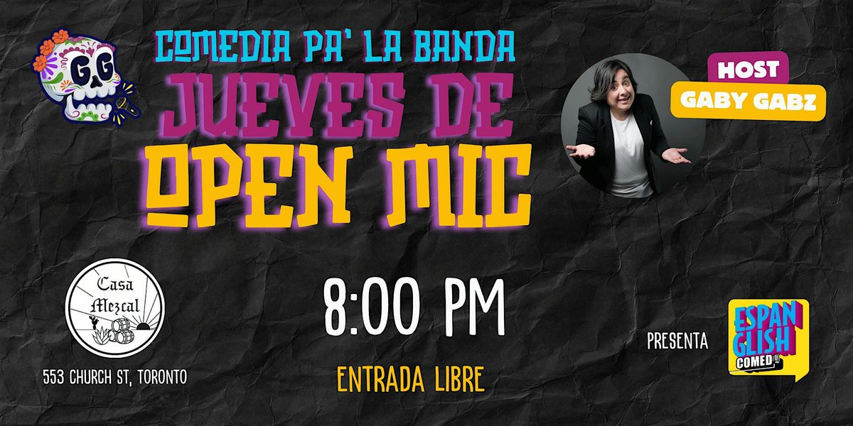 Comedia Pa' La Banda - Jueves de Open Mic Comediantes