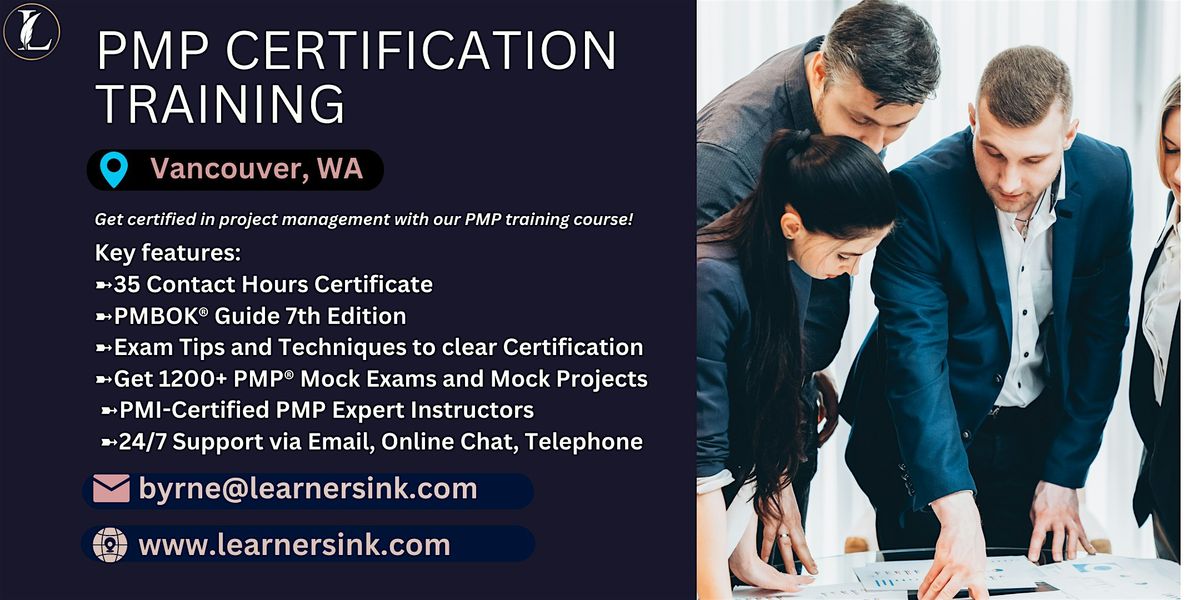 Confirmed 4 Day PMP Bootcamp In Vancouver, WA