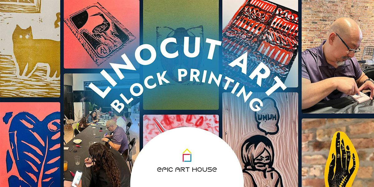 Linocut Block Printing Art Workshop