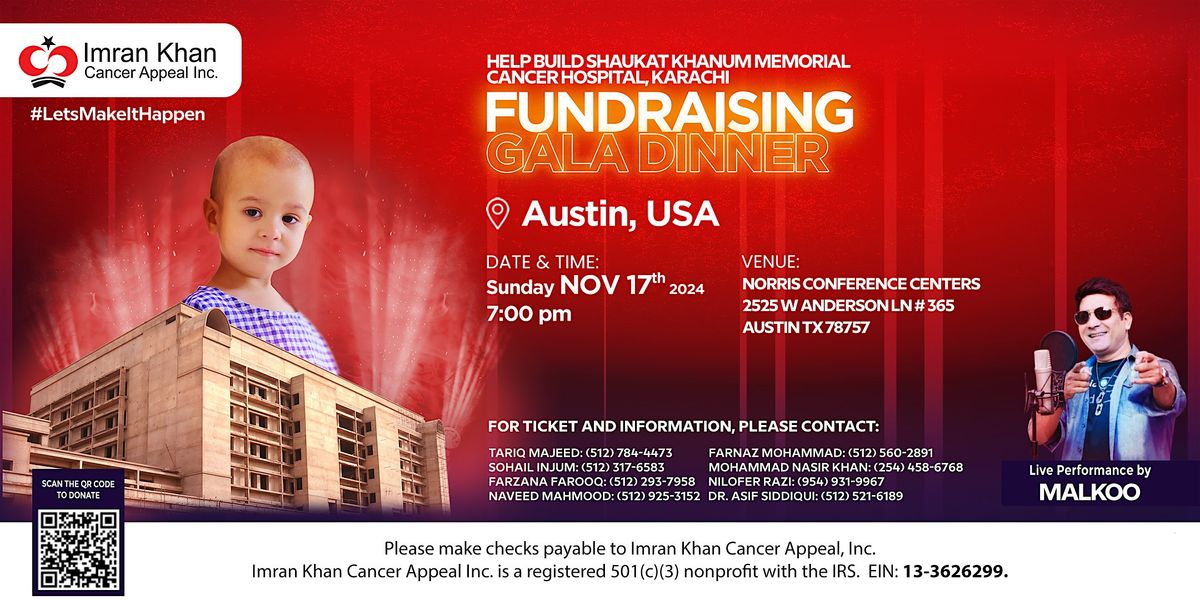 Shaukat Khanum Fundraising Gala Dinner in Austin, USA