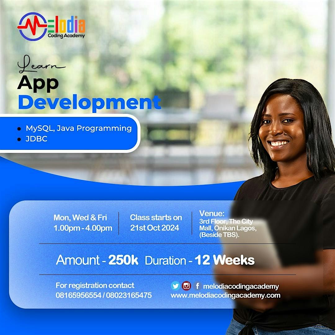 Learn App Development (MySQL, Java Programming and JDBC)