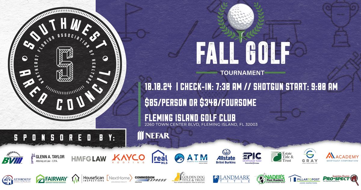 Southwest Area Council - Fall Golf Tournament