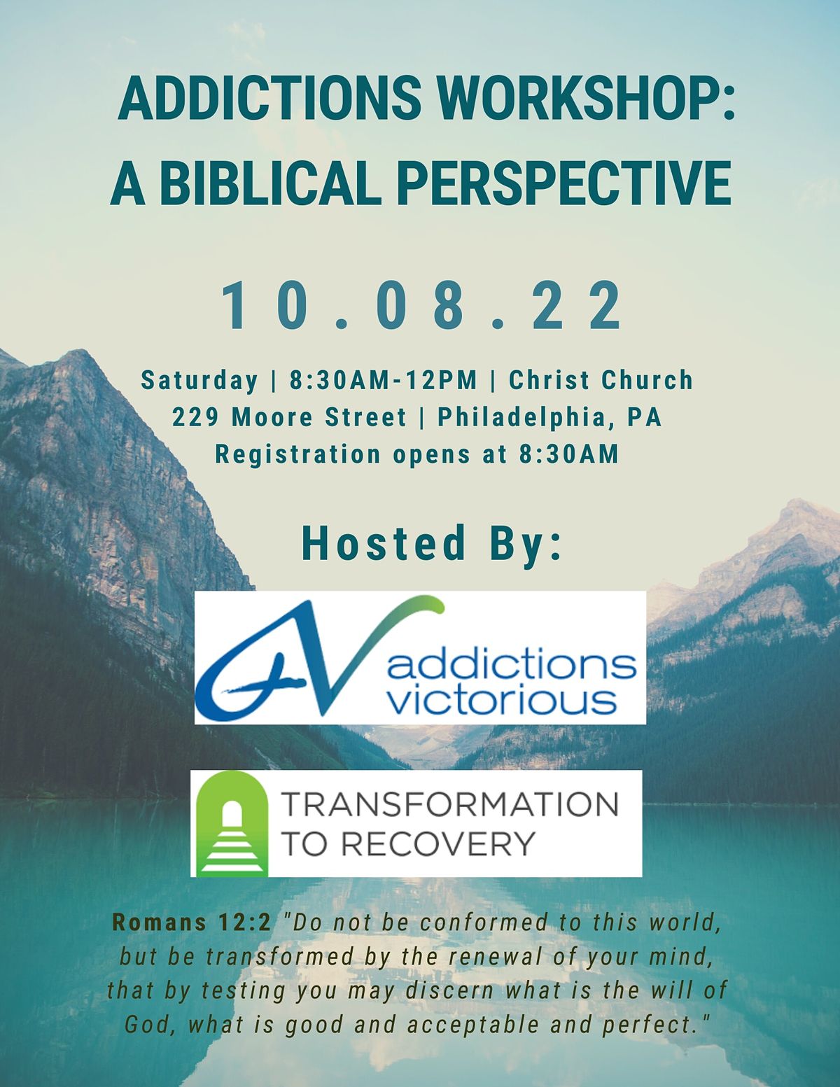 Addictions Workshop: A Biblical Perspective