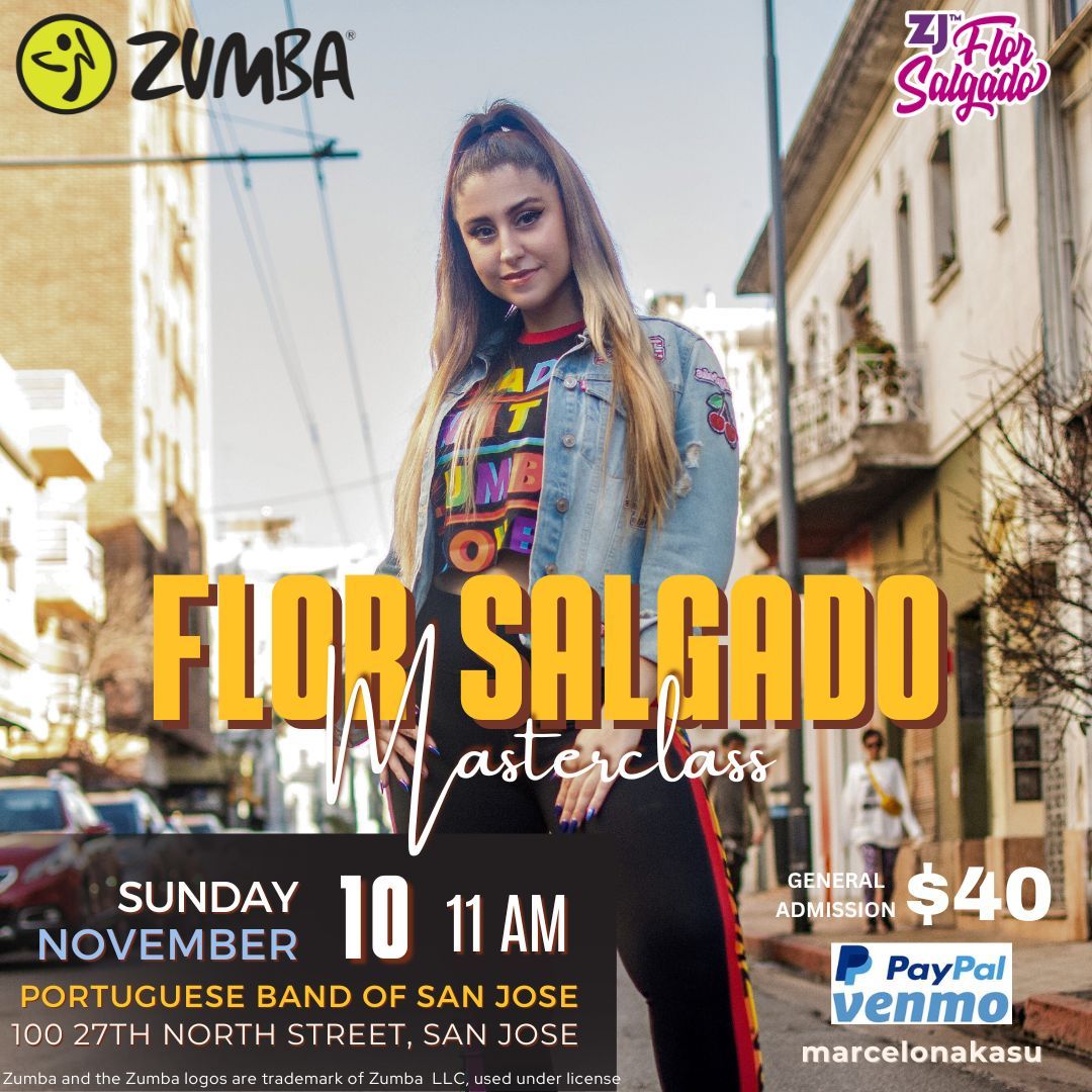 ZUMBA\u00ae MASTERCLASS with ZJ\u2122 FLOR SALGADO [SAN JOSE] OPEN TO EVERYONE