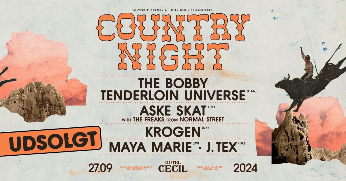 UDSOLGT! Country Night | Hotel Cecil, K\u00f8benhavn 