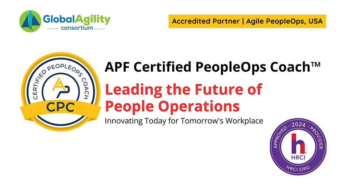 APF Certified PeopleOps Coach\u2122 (APF CPC\u2122) | Sep 03-Sep 06 , 2024