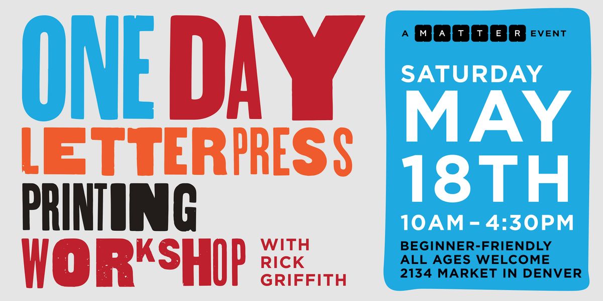 One-Day Letterpress Printing Workshop