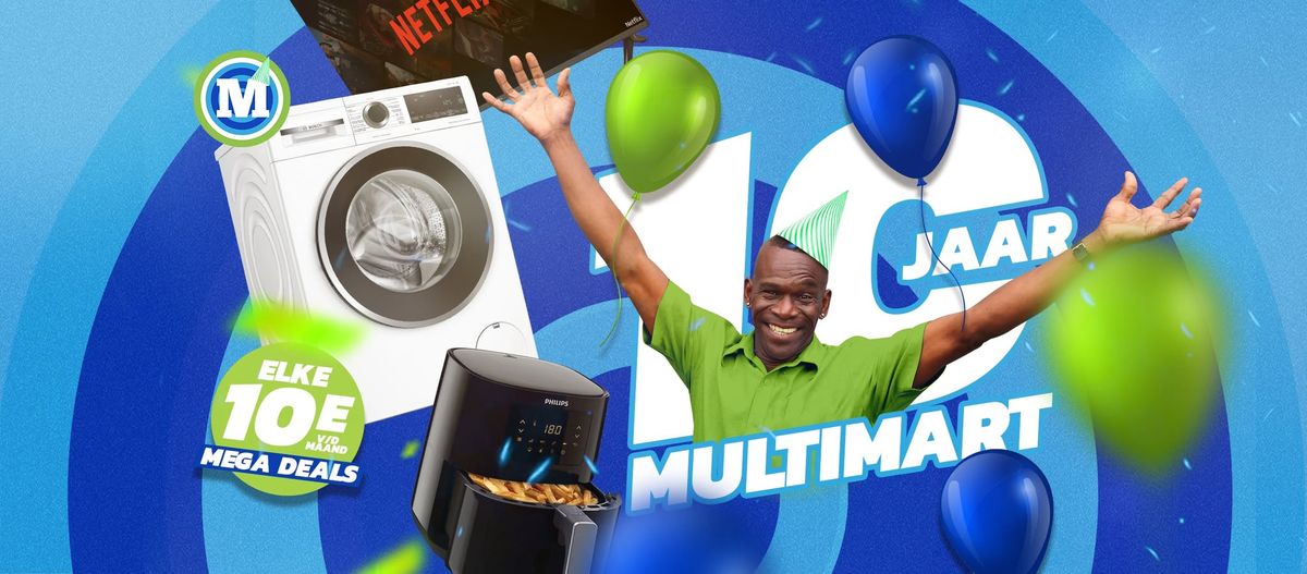 10 Jaar MultiMart: Feestelijke Kortingen, Enorme Deals!