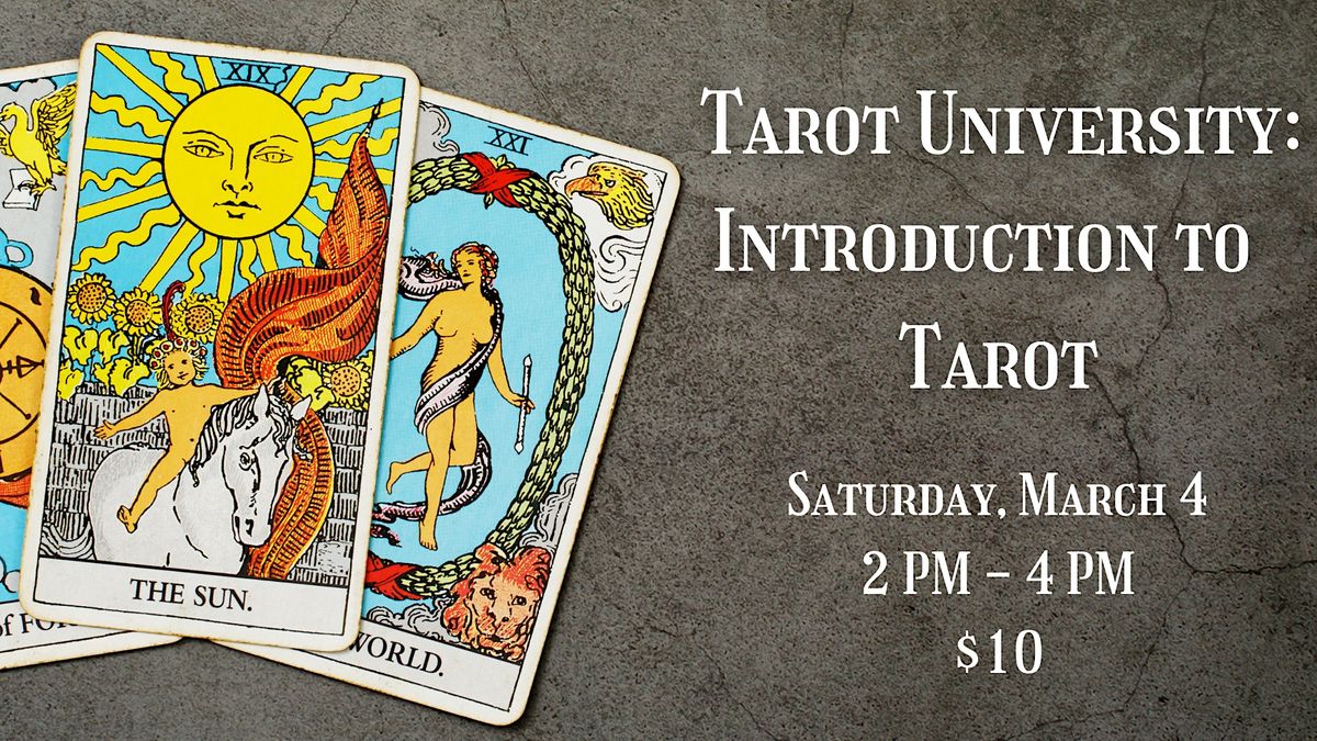 Tarot University: Introduction to Tarot