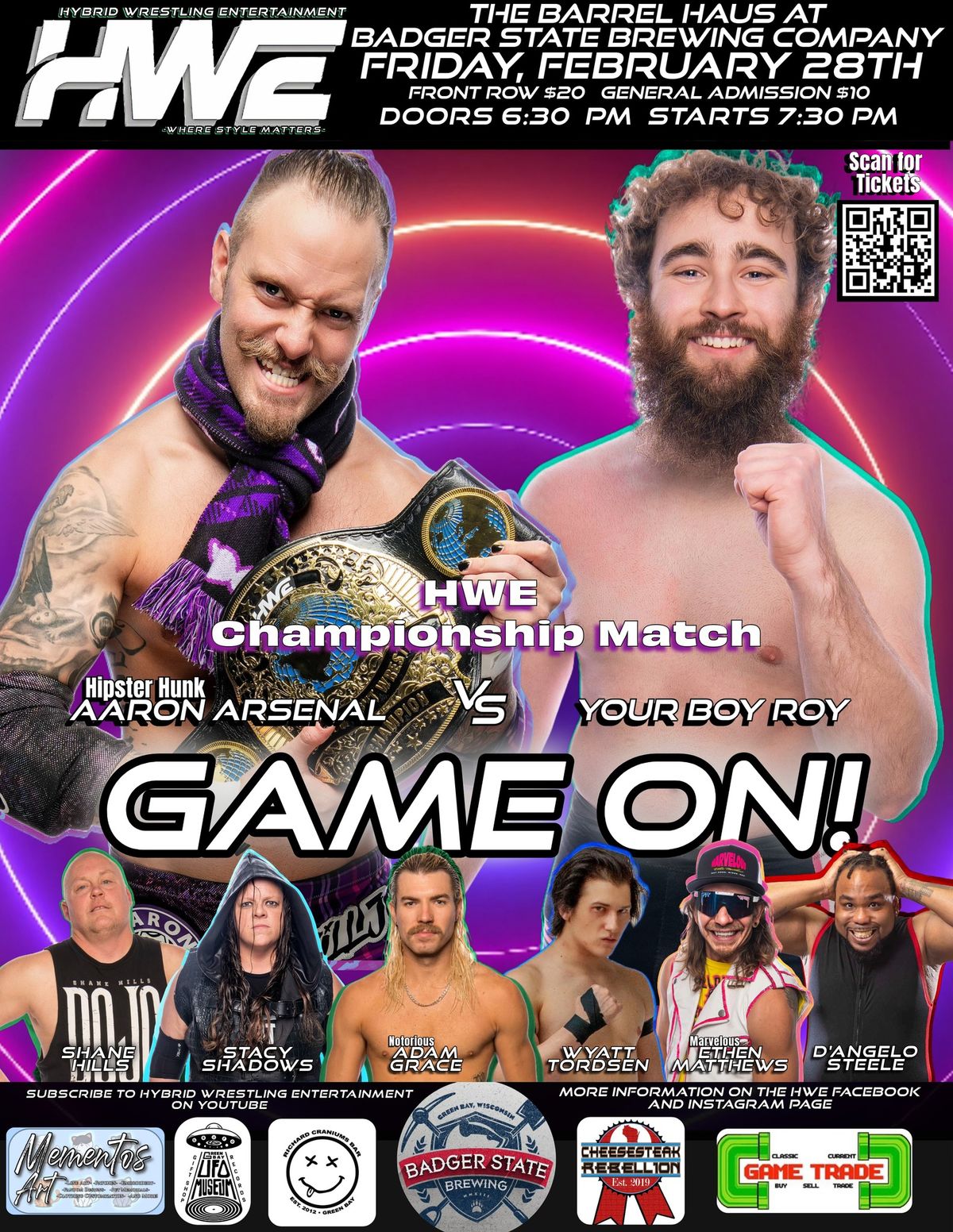 Hybrid Wrestling Entertainment presents Game On!