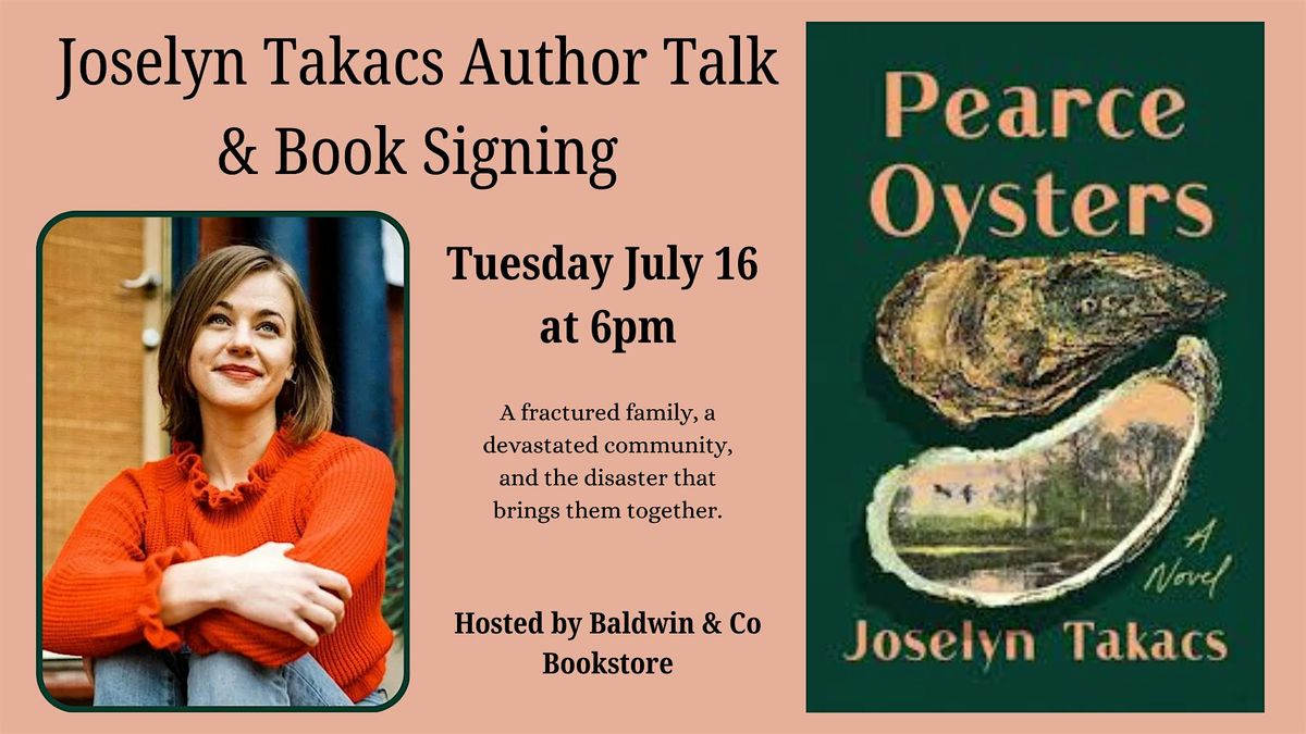 Joselyn Takacs Author Talk and Book Signing