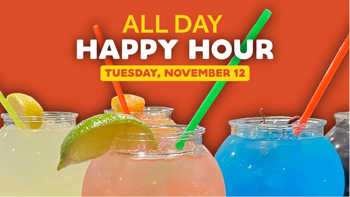 National Happy Hour Day - All Day Happy Hour! 