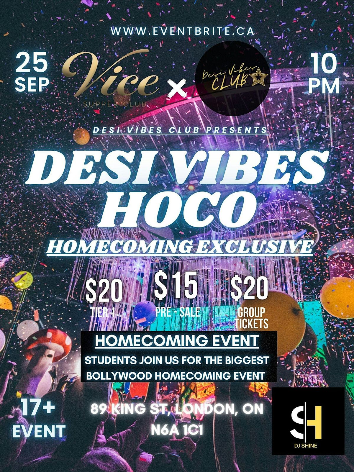 DESI VIBES HOCO - (LONDON)