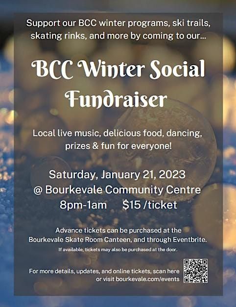 Bourkevale Community Centre Winter Social Fundraiser