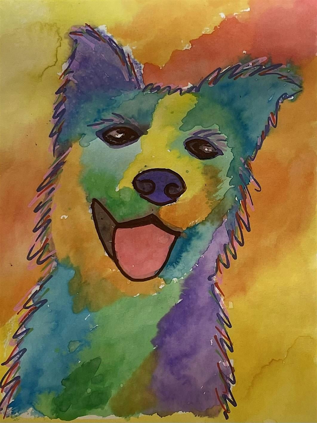 Downtown Art Week- Paint Your Pet with Watercolors