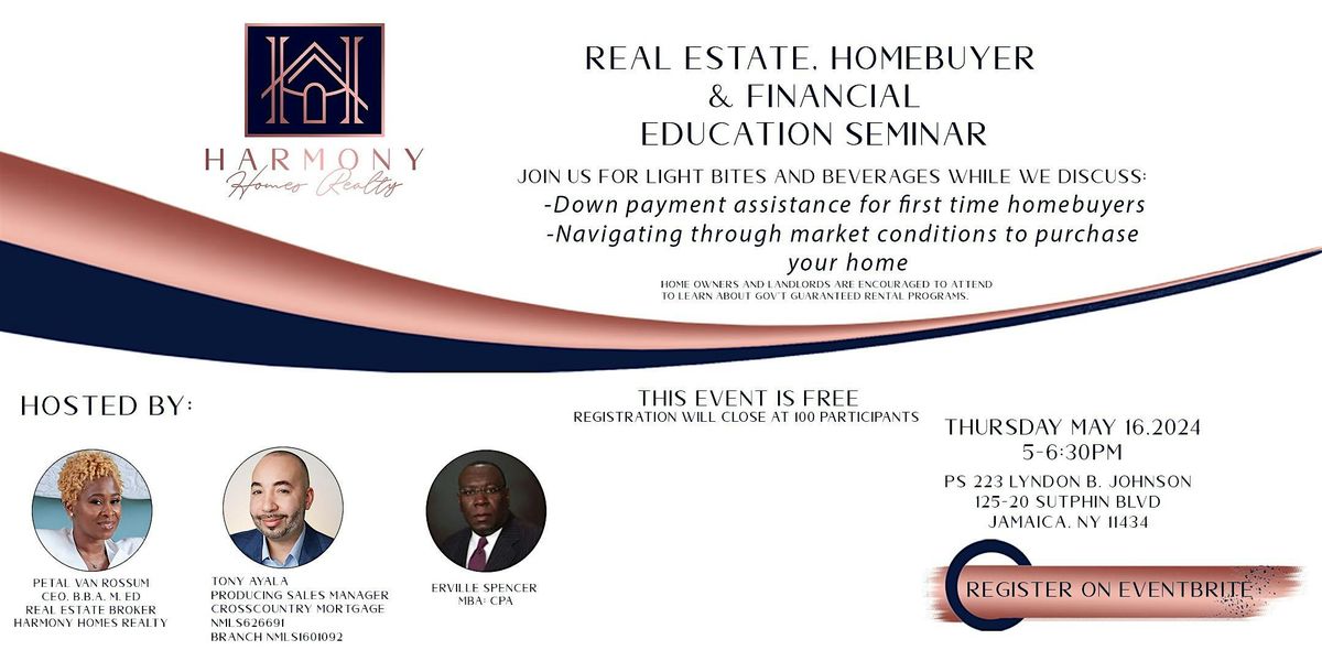Real Estate, Homebuyer & Financial Education Seminar