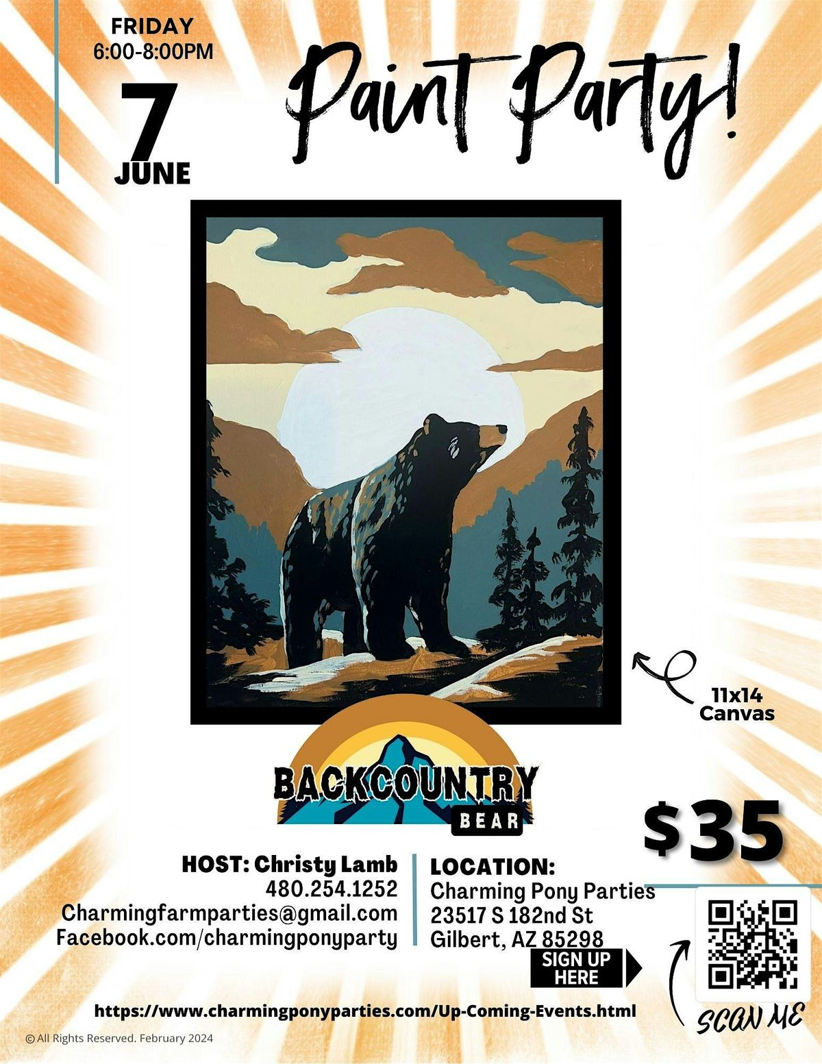 Back Country Paint Party