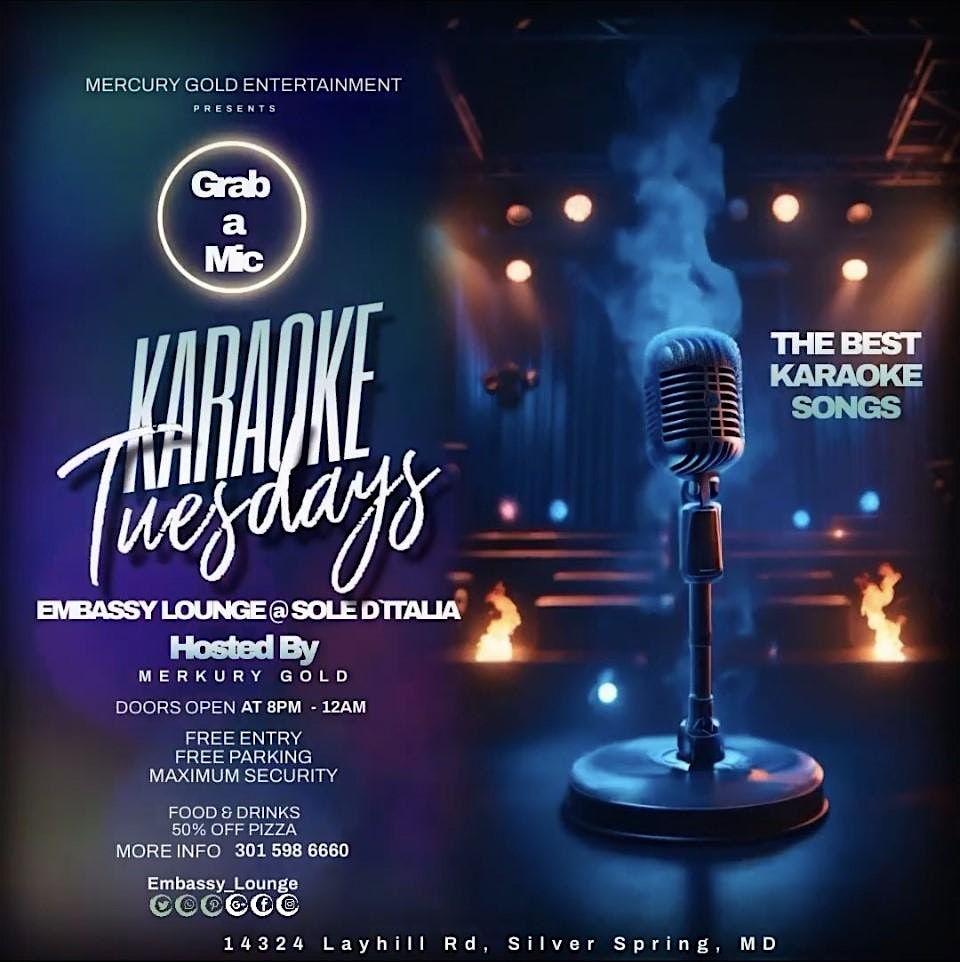Karaoke Tuesdays at Embassy Lounge