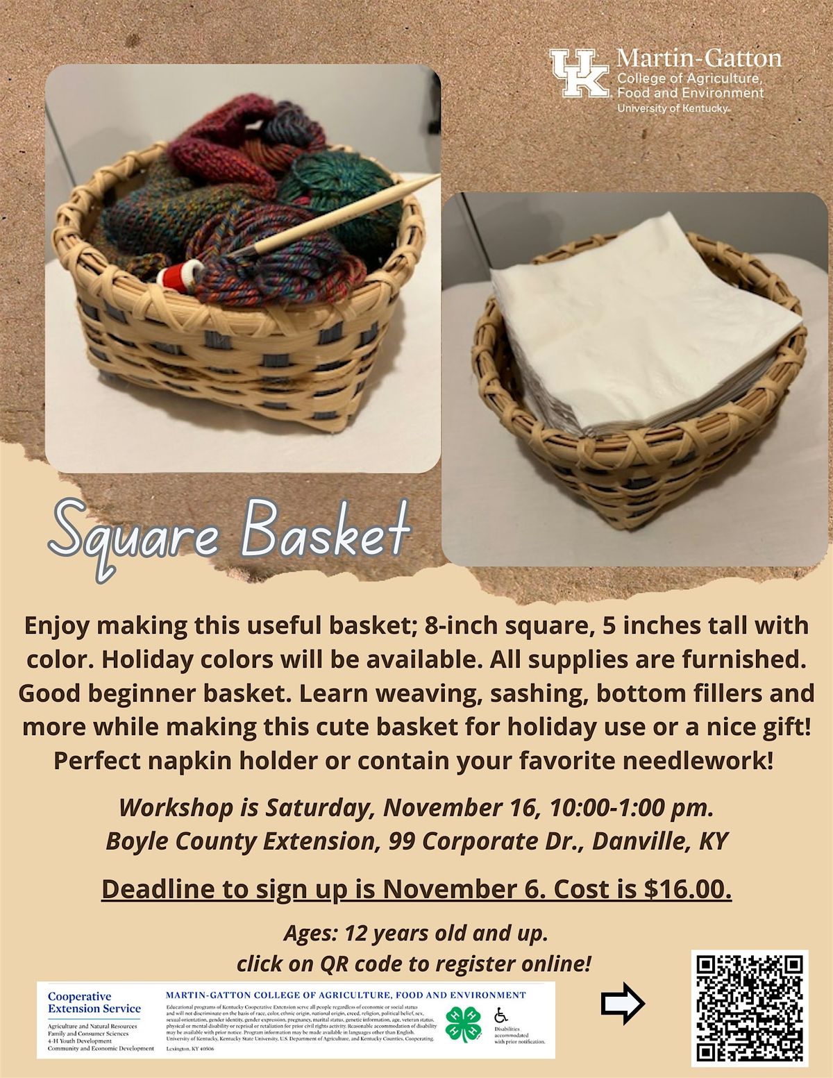 Square Basket Class