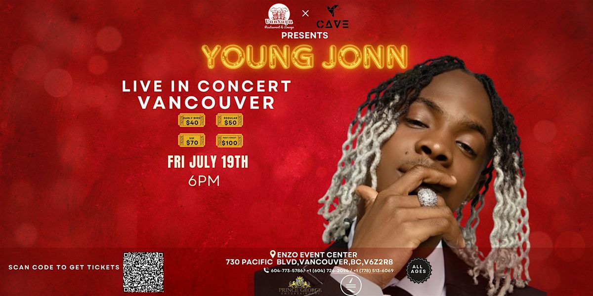 Young Jonn Live in Concert VANCOUVER