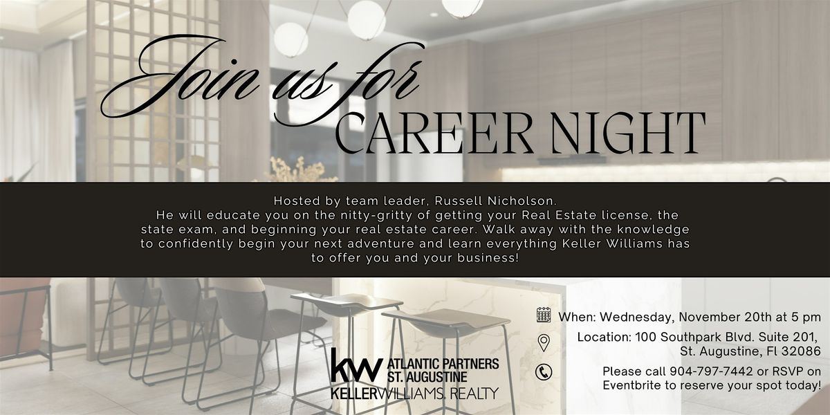 Keller Williams Career Night November