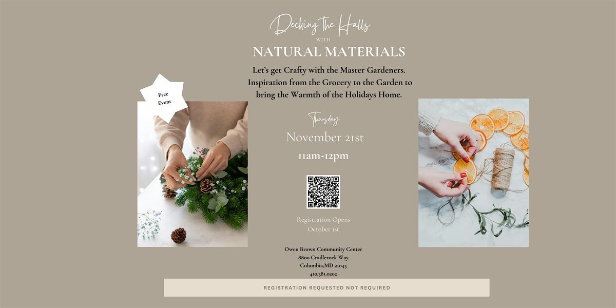 Decking the Halls with Natural Materials