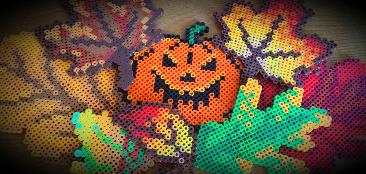 KIDS Autumn Pixel Art and Perler Beading