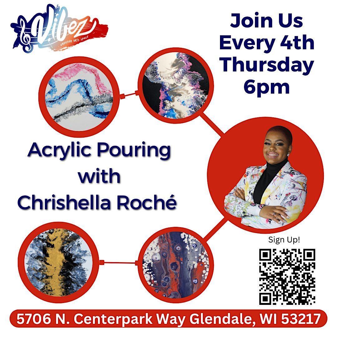 Acrylic Pouring with Chrishella Roch\u00e9