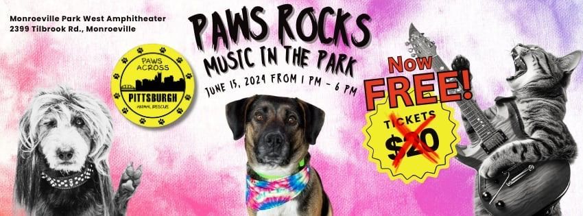 Paws Rocks Music in the Park 