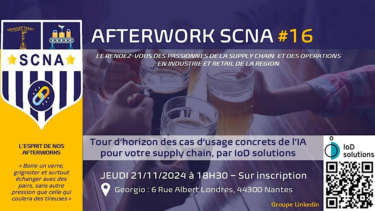 Afterwork Supply Chain Nantes Atlantique - SCNA #16 - avec IoD solutions