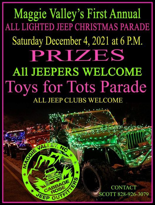 Maggie Valley, NC,  ALL JEEP CHRISTMAS NIGHT PARADE