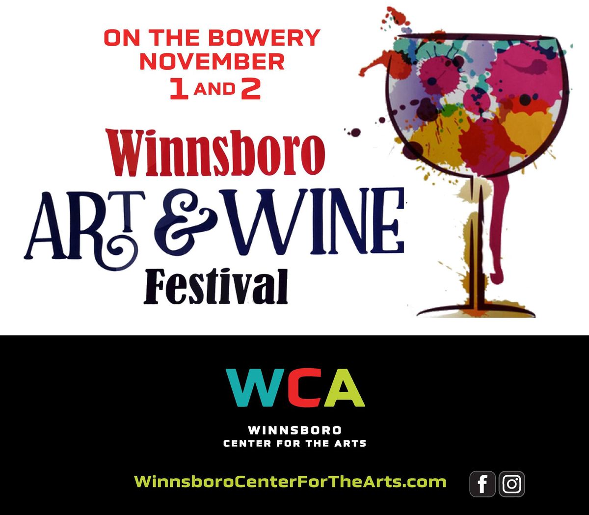 2024 Art and Wine Festival, Winnsboro Center for the Arts, 1 November 2024