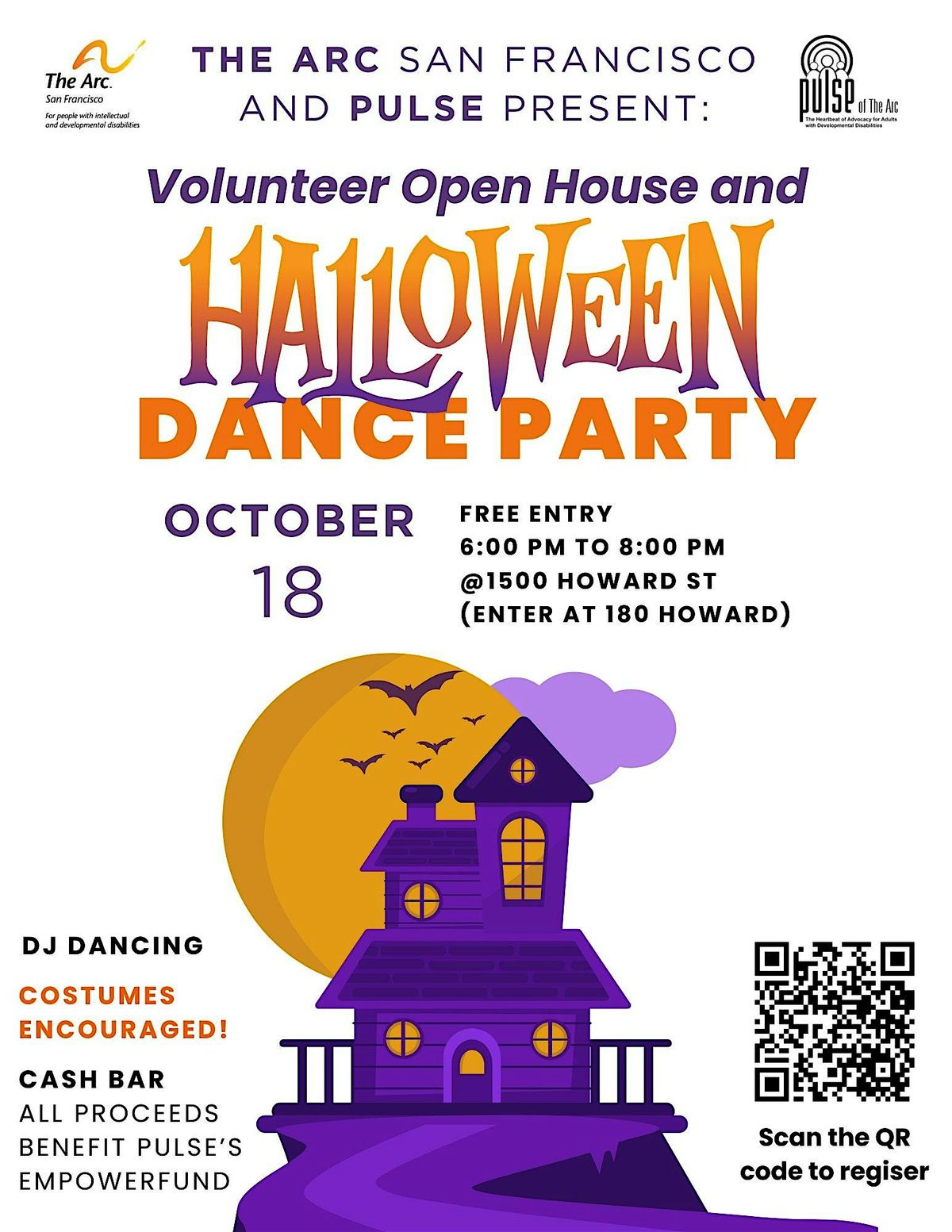 2024 Volunteer Open House and Halloween Dance Party