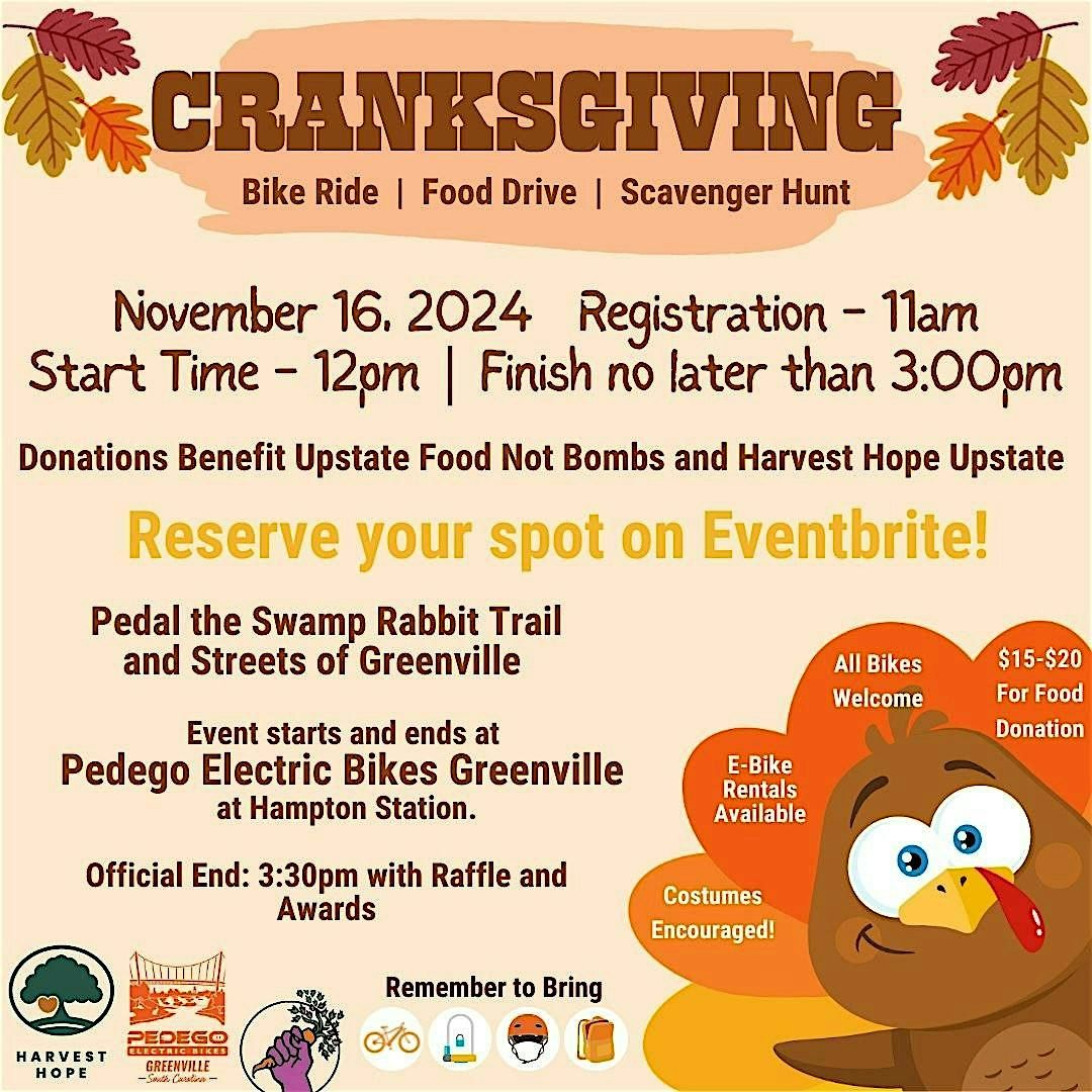 Pedego Greenville Cranksgiving 2024