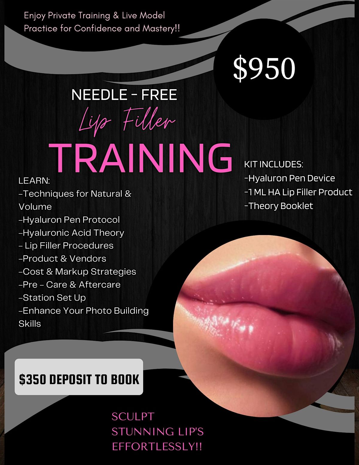 MIAMI \u2022 Needle - Free Lip Filler Training With The Hyaluron Pen Device