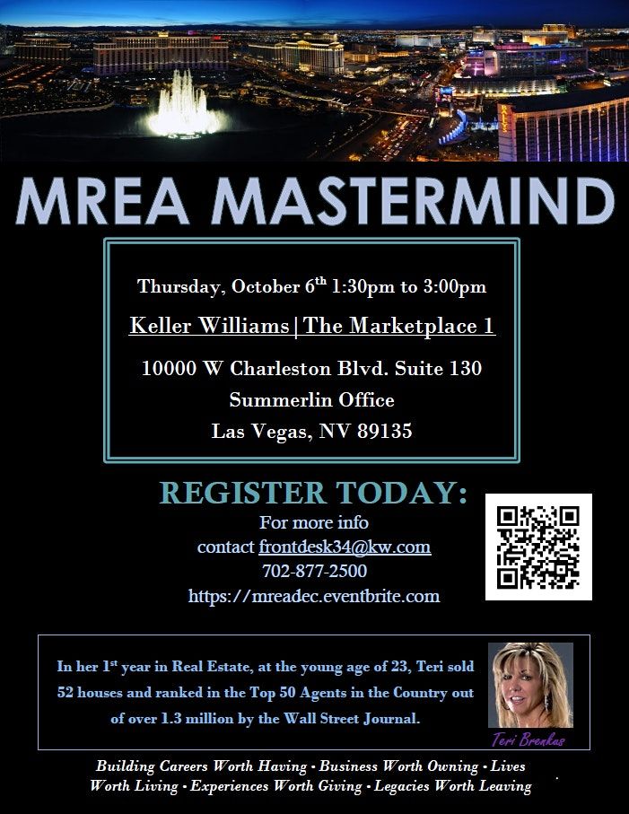 Millionaire Real Estate Agent(MREA) Mastermind