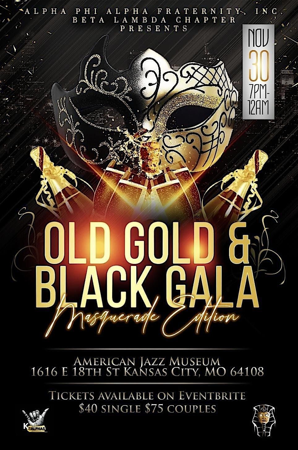 Old Gold & Black Gala Masquerade Edition!