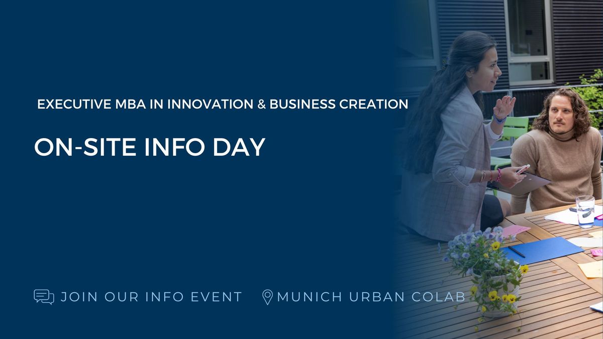 Executive MBA in Innovation & Business Creation Info Event