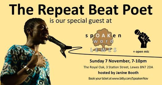 The Repeat Beat Poet at Spoaken Word Lewes
