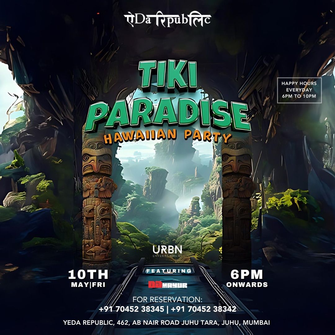 Tiki Paradise Hawaain Party At Yeda Republic.