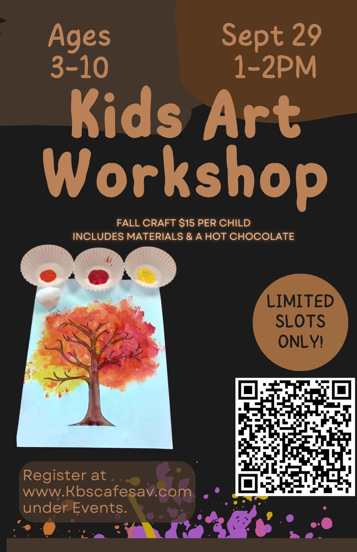 ? Fall Kids Art Workshop at KB's Cafe ?